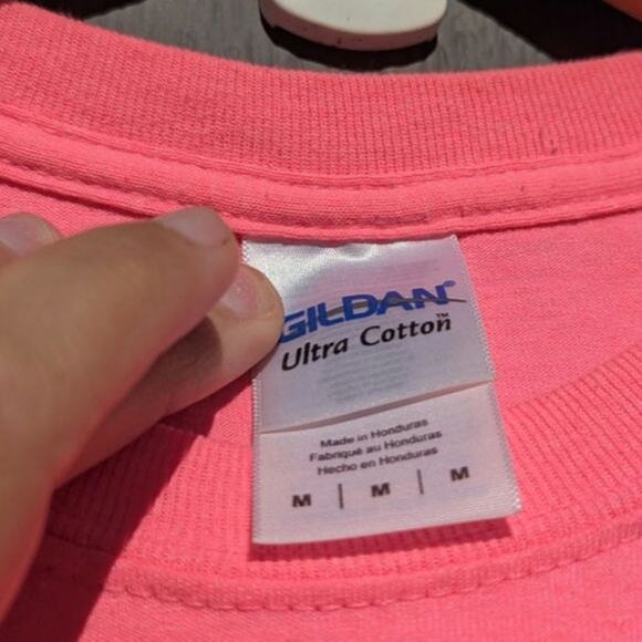 Hot Pink Country Fresh Dirty Girls T Shirt Buckle Bunny Rodeo Dolly Western M - Picture 3 of 4